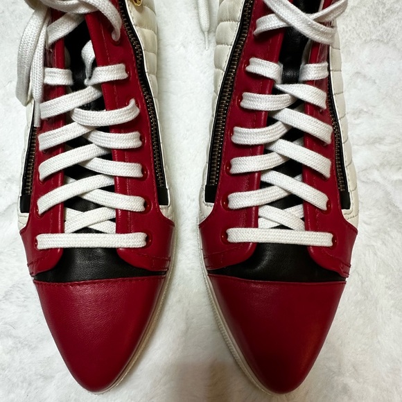 Miu Miu Red, Black, and off White Sneakers - Picture 6 of 12